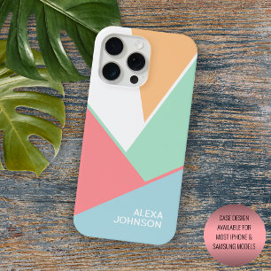 Bloco de Arte Rosa Bege Verde Mint Azul Personaliz