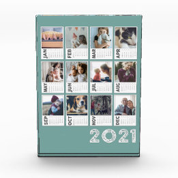Bloco de Colagem de Fotos do Calendário Personaliz