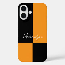 Bloco de Cor Amarelo Preto Moderno Personalizado