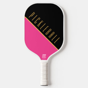 Bloco de Cor Escuro Preto Elegante PICKLEBALL