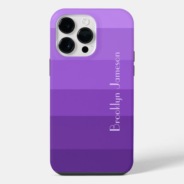 Bloco de Cor Gradiente Roxo Chic Personalizado (Verso)