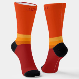 Bloco de Cor Laranja Amarelo Vermelho Personalizad