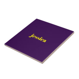 Bloco de cor nome personalizado minimalista