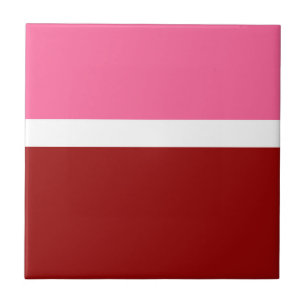 Bloco de Cor Rosa Branco Marrom Vermelho