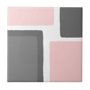 Bloco de cores minimalista de blush e Cinza
