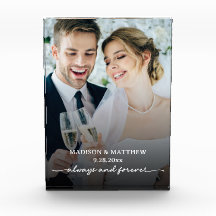 Bloco de Fotografias de Casamento Elegante