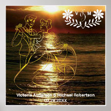 Bloco de madeira de casamento Foto impressão