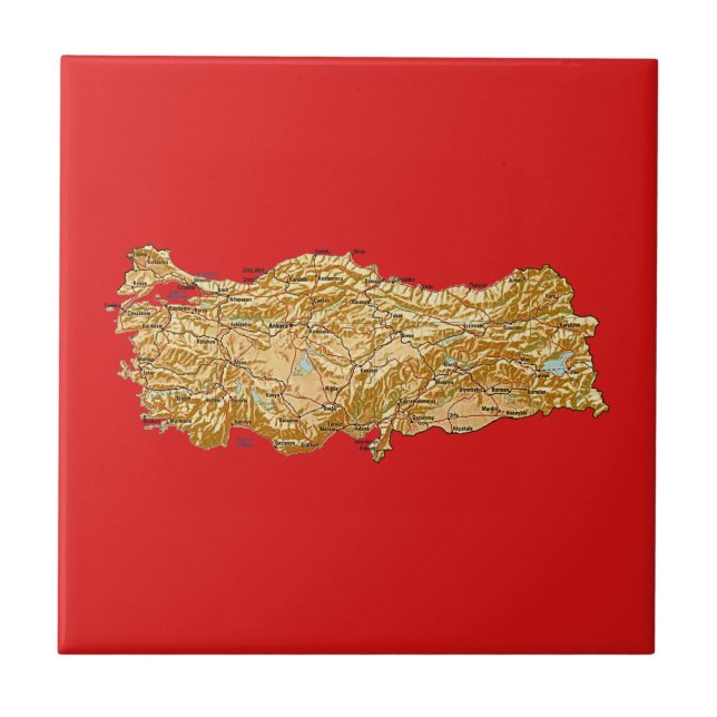 Bloco de Mapa da Turquia (Frente)