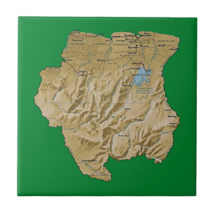 Bloco de Mapa do Suriname