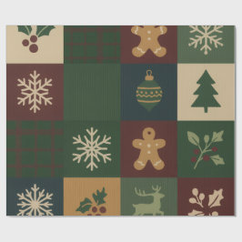 Bloco de Natal Papel de Presente de Natal
