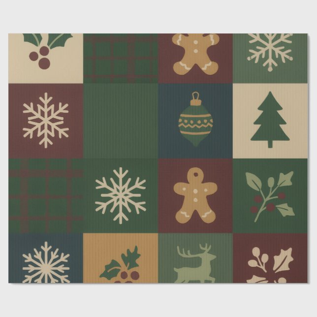Bloco de Natal Papel de Presente de Natal (Aberto)