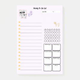 Bloco De Notas かわいい手書き犬「けせらせら犬」週間todoリスト☆