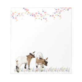 BLOCO DE NOTAS 花とかわいい子ヤギのメモ♡