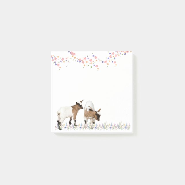 BLOCO DE NOTAS 花とかわいい子ヤギ♡ (Frente)
