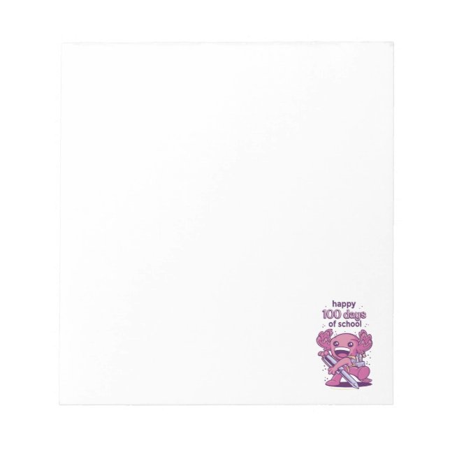 Bloco De Notas 100 dias de convite escolar (Frente)