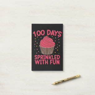 Bloco De Notas 100 Dias Polvilhados Com Diversão Cupcake Garota d