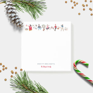 Bloco De Notas 12 dias úteis de Ilustração Clássica de Natal
