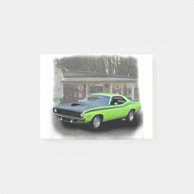 Bloco De Notas 1970 Plymouth AAR Cuda (Frente)