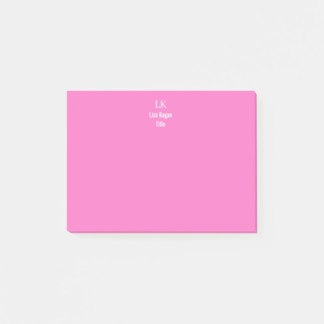 Bloco De Notas 2 Monograma Personalizado Tonalizado (Frente)