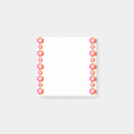 Bloco De Notas 30 Flor Vermelho Laranja