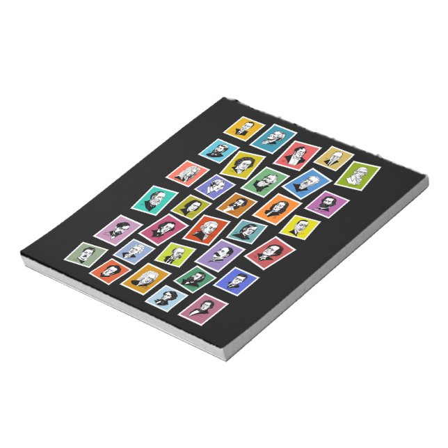 Bloco De Notas 32 graphic portraits of the greatest composers (Invertido)