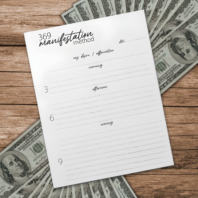 Bloco De Notas 369 Método de Manifestação, Lei de Atração (Criador carregado)