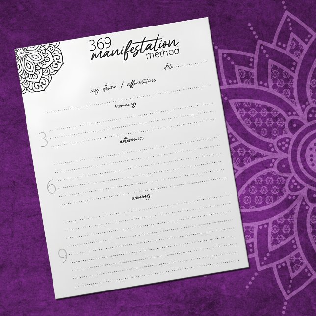 Bloco De Notas 369 Método de Manifestação, Lei de Atração (Criador carregado)