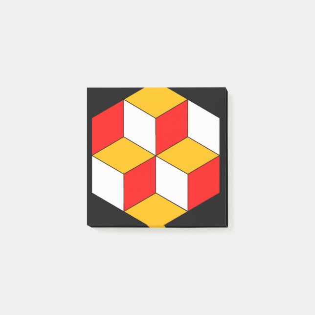 Bloco De Notas 3d cubes (Frente)