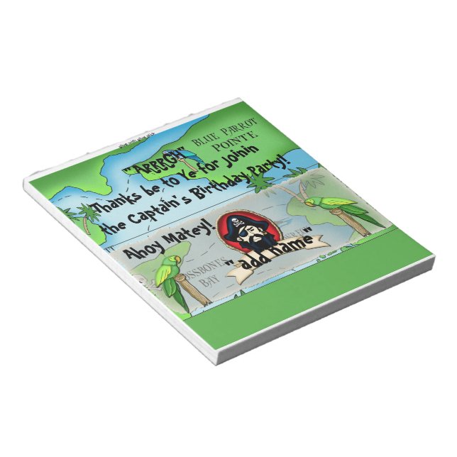 Bloco De Notas 40 Partido Pirata do Bar de Abalas de Abalas de Ab (Inclinado)