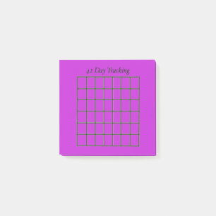 Bloco De Notas 42 dias de Rastreador Roxo Anotação