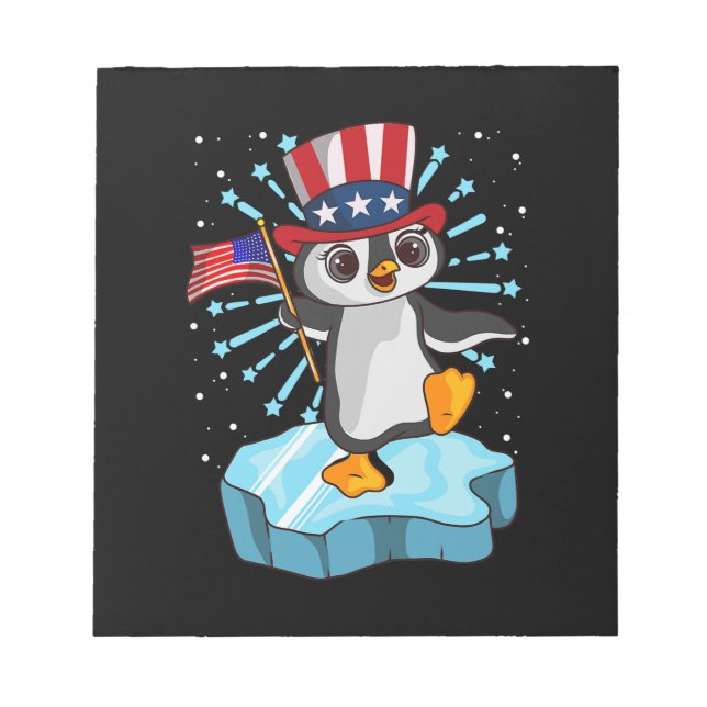 Bloco De Notas 4 De Julho De 2021 Pinguim (Frente)