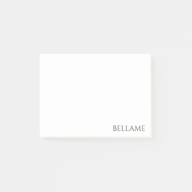 Bloco De Notas 4" x 3" notas de post-it (Frente)