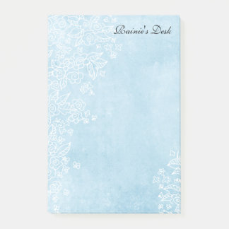 Bloco De Notas 4x6 azul de" notas post-it