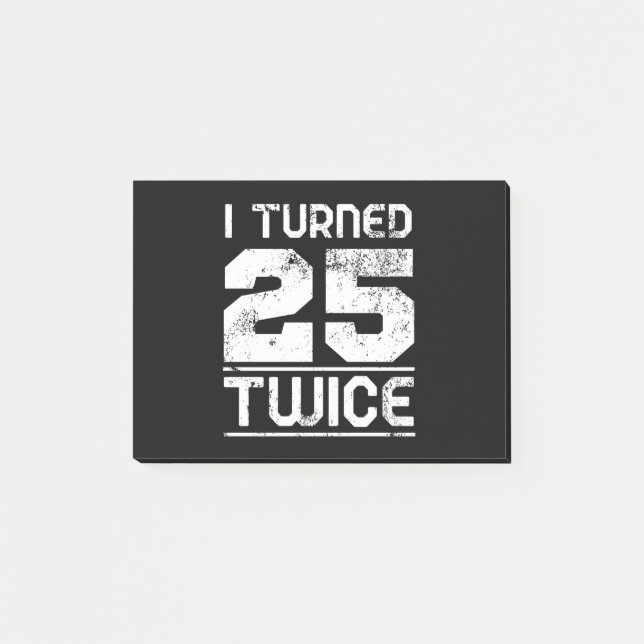 Bloco De Notas 50º aniversário engraçado (Frente)