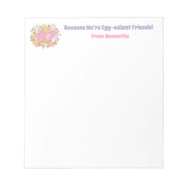 Bloco De Notas 67 Reasons We’re Egg-cellent Friends! Easter