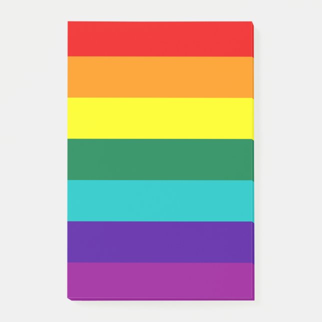 Bloco De Notas 7 Bandeira do Rainbow (Frente)