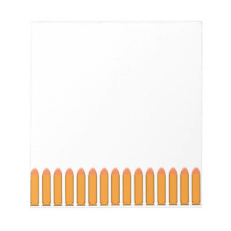 Bloco De Notas 8 BULLETS sobre fundo preto