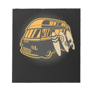 Bloco De Notas 91.Camper Van Camp do Surfe no Surfe