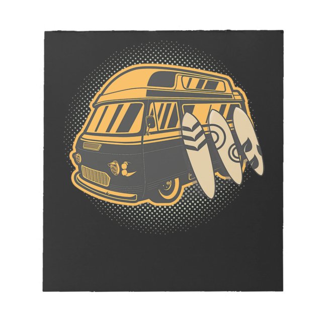 Bloco De Notas 91.Camper Van Camp do Surfe no Surfe (Frente)