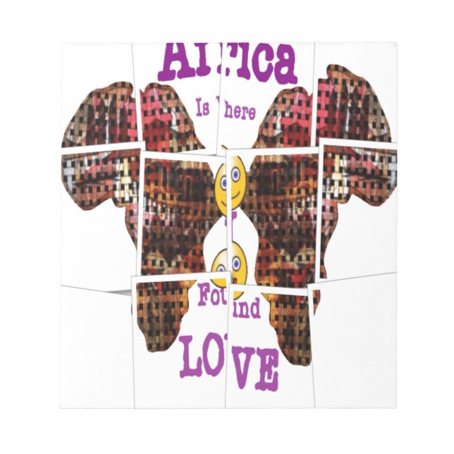 Bloco De Notas A África é onde encontrei o Amor (Frente)