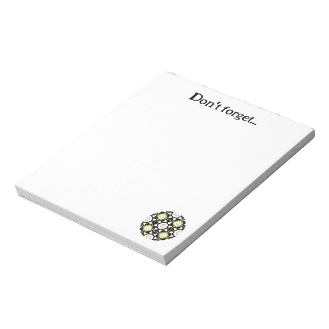 Bloco De Notas A arte caleidoscópica do volume um a vinte (Invertido)