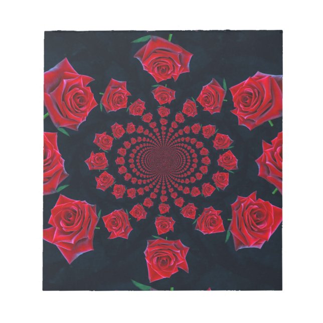 Bloco De Notas A Beleza dos Rosas: Fantasia Floral (Frente)