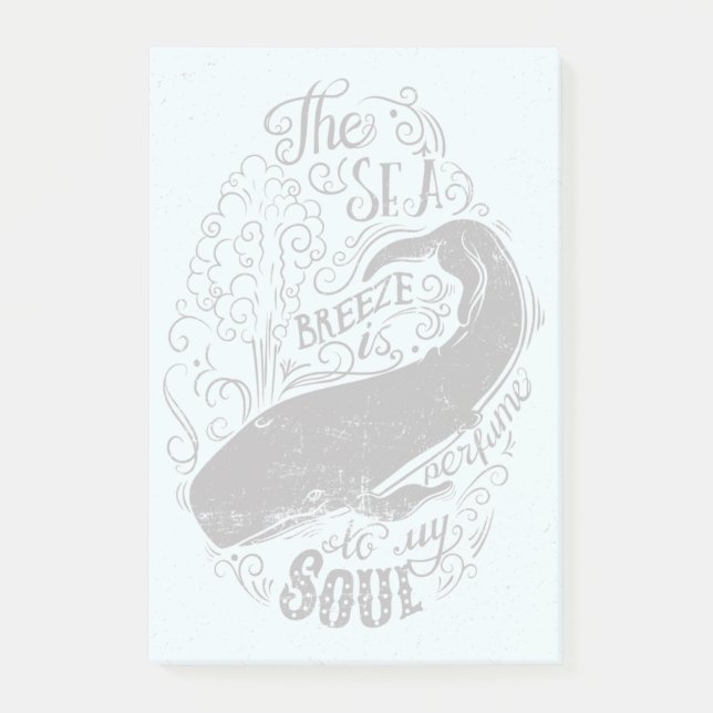 Bloco De Notas A brisa de mar é perfume (Frente)