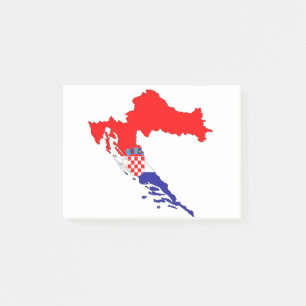 Bloco De Notas A Croácia Mapeia Os Países Que Fazem Fronteiras