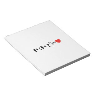 Bloco De Notas A Equação do Amor para as Mulheres
