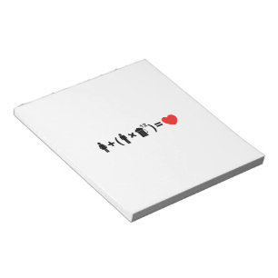 Bloco De Notas A Equação do Amor para os Homens