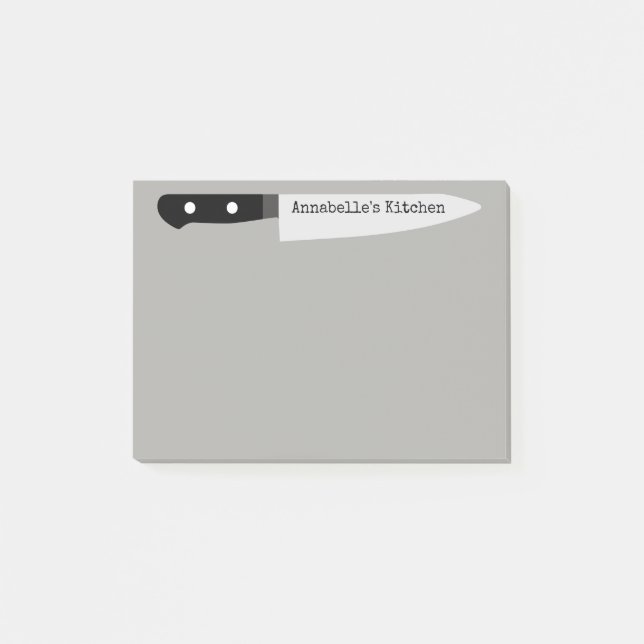 Bloco De Notas A Faca de Escritório do Chef (Frente)
