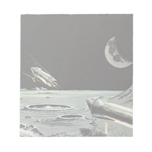 Bloco De Notas A ficção científica do vintage, Rocket envia