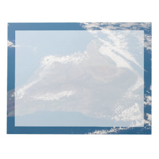 Bloco De Notas A Grande Ilha Do Havaí E Suas Montanhas
