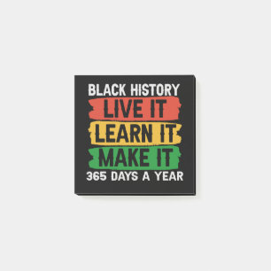 Bloco De Notas A História Negra vive e aprende-o a 365 dias